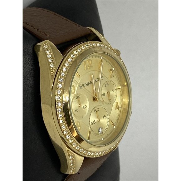 Michael Kors MK5166 Women\'s Brown Leather Analog D main image 11
